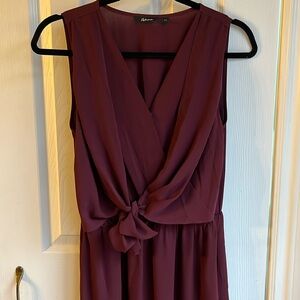 Burgundy dress